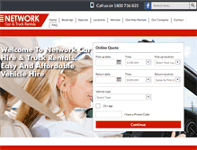 Tablet Screenshot of networkrentals.com.au